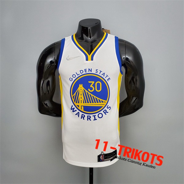 Golden State Warriors (Curry #2974) NBA Trikots Weiß 75th Anniversary