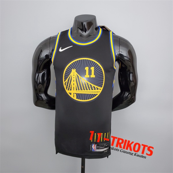 Golden State Warriors (Thompson #11) NBA Trikots Schwarz 75th Anniversary City Edition