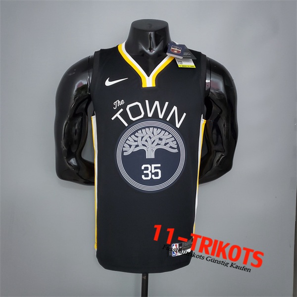 Golden State Warriors (Durant #35) NBA Trikots Schwarz