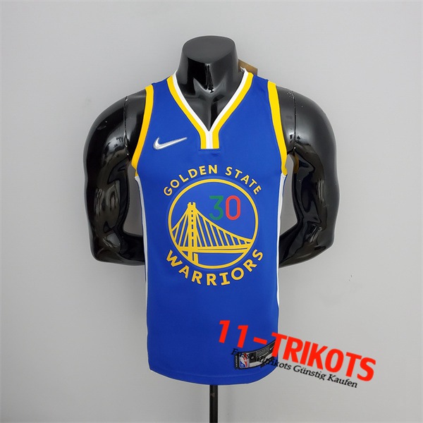 Golden State Warriors (Curry #30) NBA Trikots Blau 75th Anniversary Mexiko Exclusive