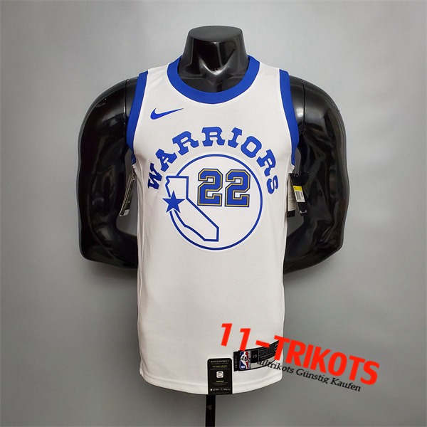 Golden State Warriors (Wiggins #22) NBA Trikots Weiß Retro Version