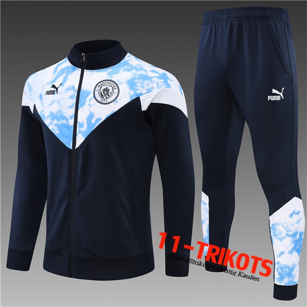 Manchester City Trainingsanzug (Jacke) Kinder Navy blau/Weiß 2022/2023