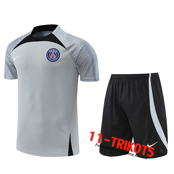 PSG Trainingstrikot + Shorts Grau 2022/2023