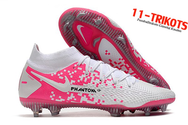 Nike Fussballschuhe Phantom GT Elite Dynamic Fit FG Weiß/Rosa