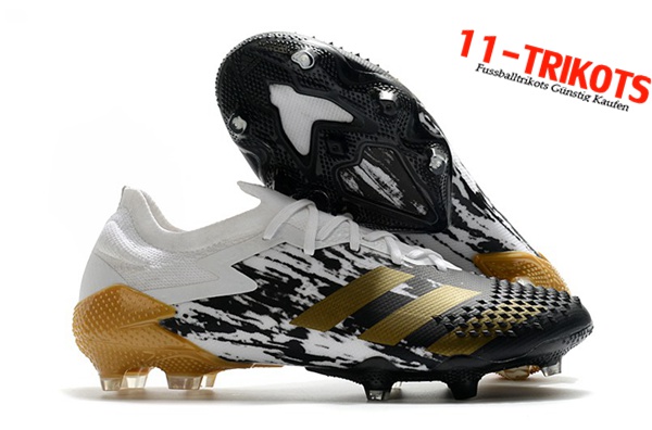 Adidas Fussballschuhe Predator Mutator 20.1 Low FG Weiß/Schwarz