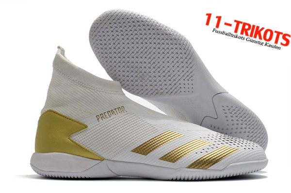 Adidas Fussballschuhe PREDATOR 20.3 Laceless IN Weiß