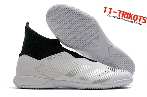 Adidas Fussballschuhe PREDATOR 20.3 Laceless IN Weiß