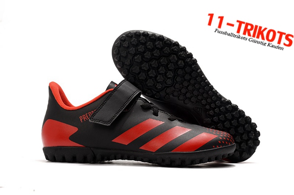 Adidas Fussballschuhe Predator 20.4 TF Schwarz/Rot