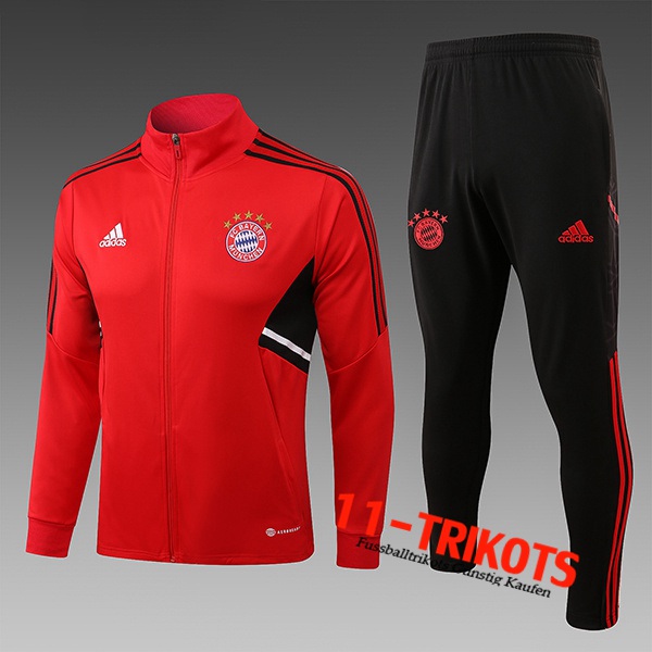 Bayern München Trainingsanzug (Jacke) Kinder Rot 2022/2023