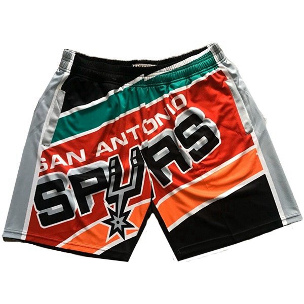 Shorts NBA San Antonio Spurs Rot/Schwarz