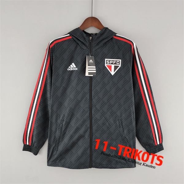 Sao Paulo FC Windjacke Schwarz 2022/2023