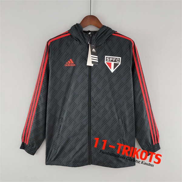 Sao Paulo FC Windjacke Schwarz/Rot 2022/2023