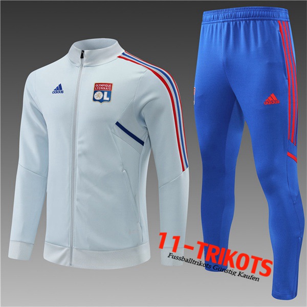 Trainingsanzug (Jacke) Lyon Kinder Grau 2022/2023