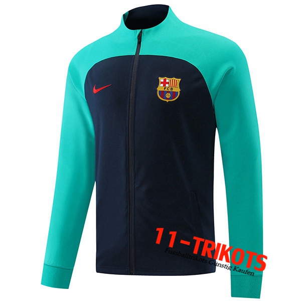 Trainingsjacke FC Barcelona Navy blau/Grün 2022/2023