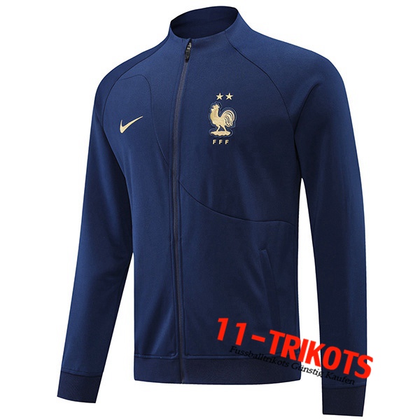 Trainingsjacke Frankreich Navy blau 2022/2023