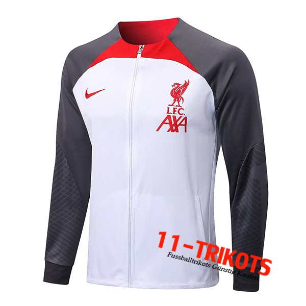 FC Liverpool Trainingsjacke Weiß/Grau 2022/2023