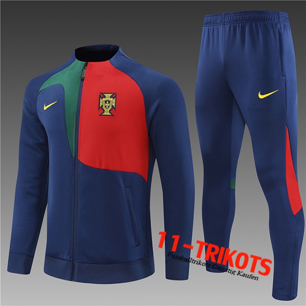 Portugal Trainingsanzug (Jacke) Enfant Navy blau 2022/2023