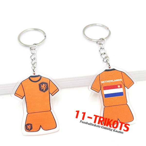 Neues Schlüsselhalter WM 2022 Niederlande Orange