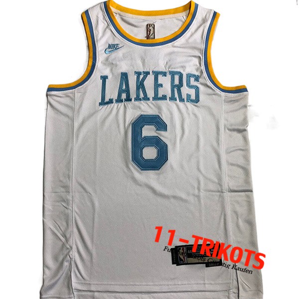 Trikots Los Angeles Lakers (JAMES #6) 2022/23 Weiß