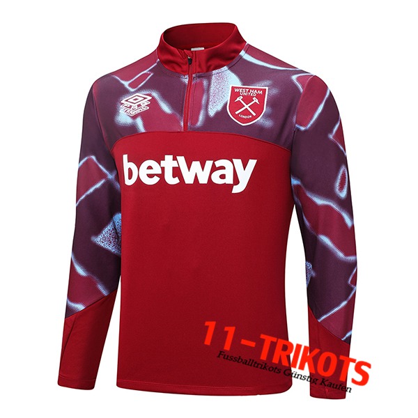 West Ham Training Sweatshirt Rot 2022/2023