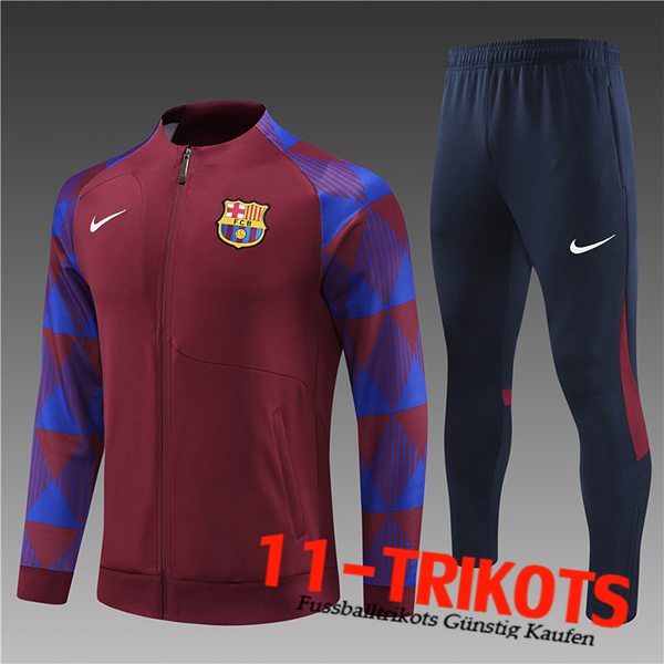 FC Barcelona Trainingsanzug (Jacke) Kinder Rot 2023/2024