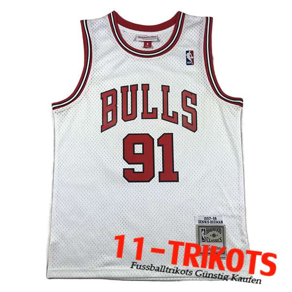 Chicago Bulls Trikots (RODMAN #91) 2023/24 Weiß