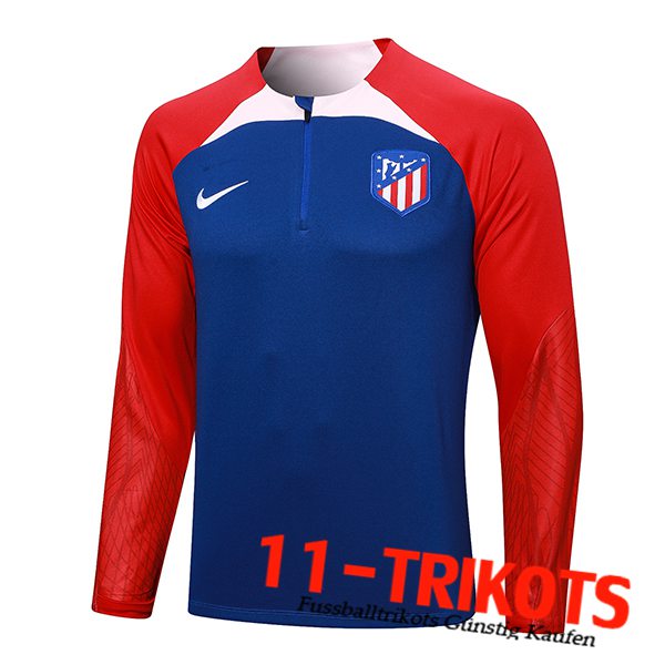 Atletico Madrid Training Sweatshirt Blau 2023/2024