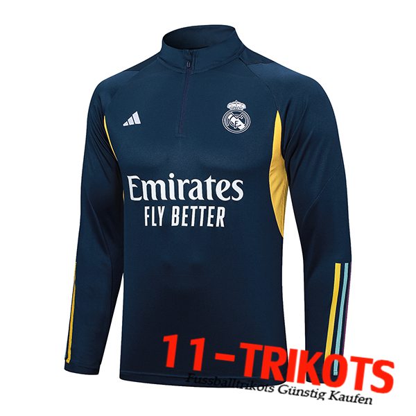 Real Madrid Training Sweatshirt Navy blau 2023/2024 -04