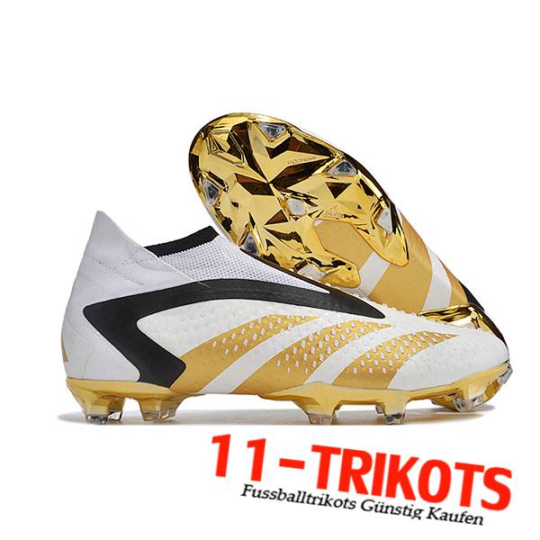 Adidas Fussballschuhe Predator PREDATOR ACCURACY+ FG BOOTS Weiß/Schwarz/Gelb