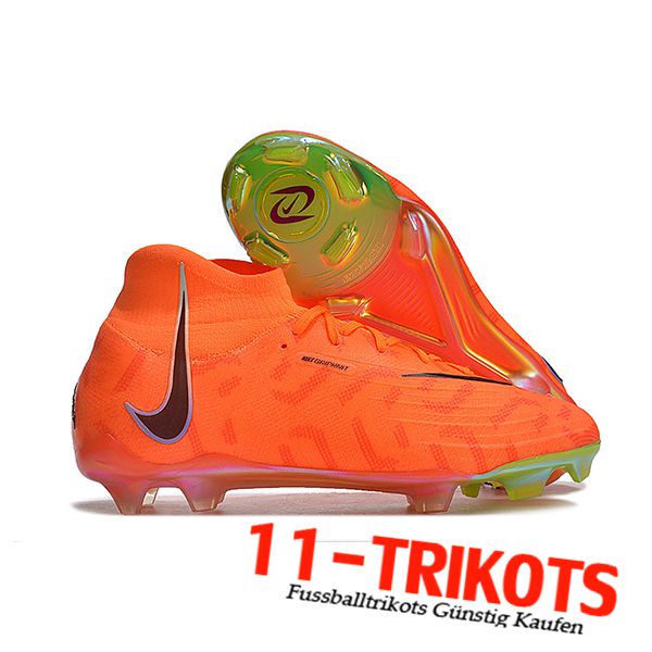 Nike Fussballschuhe Phantom Luna Elite NU FG Orange/Schwarz -02