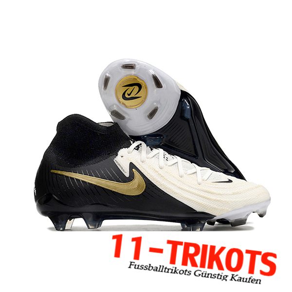 Nike Fussballschuhe Phantom Luna Elite NU FG Schwarz/Weiß/Gelb -03