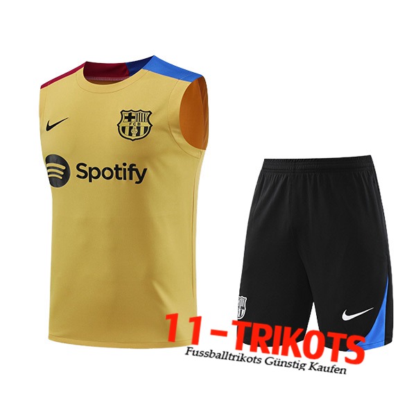 FC Barcelona Trainings-Tanktop Gelb/Blau/Rot 2024/2025