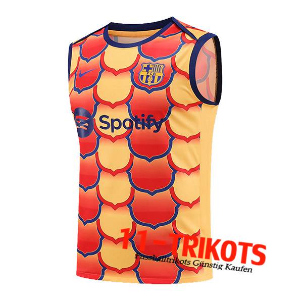 FC Barcelona Trainings-Tanktop Orange/Rot 2024/2025