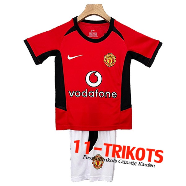 Manchester United Retro Kinder Heimtrikot 2002/2004