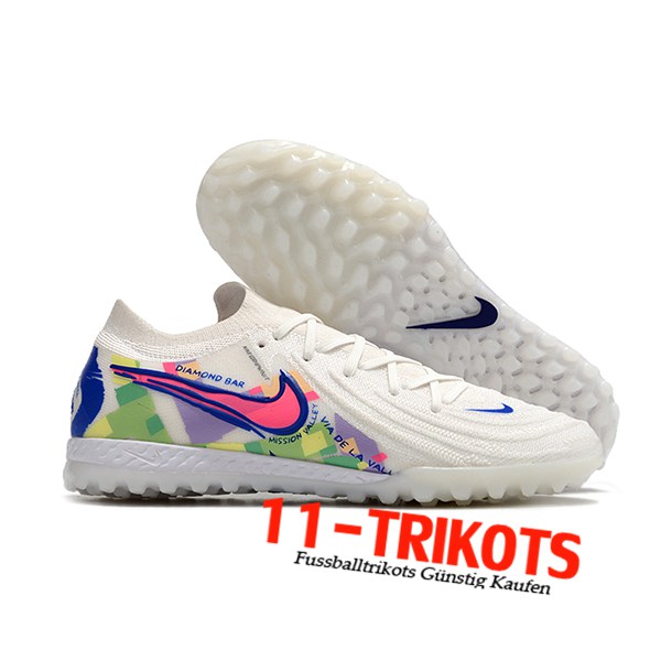 Nike Fussballschuhe Phantom GX II Elite TF Weiß/Grün/lila