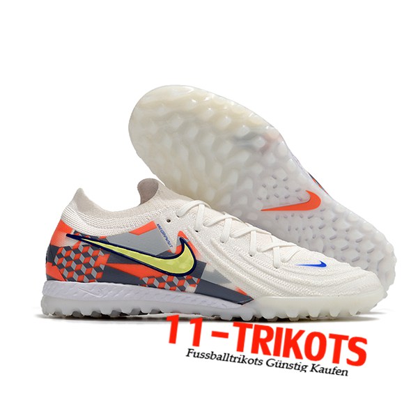 Nike Fussballschuhe Phantom GX II Elite TF Weiß/Grau/Orange