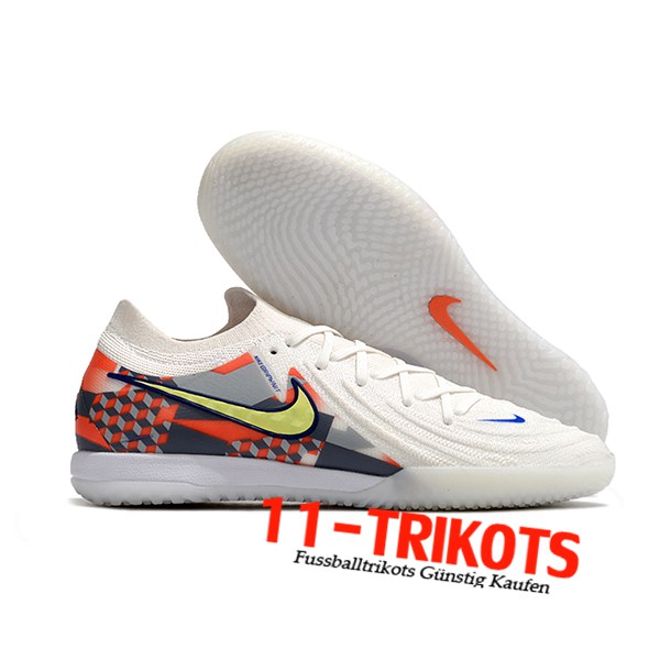 Nike Fussballschuhe Phantom GX II Elite IC Weiß/Grau/Orange