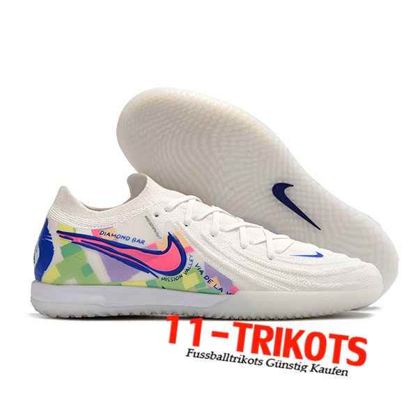 Nike Fussballschuhe Phantom GX II Elite IC Weiß/Grün/lila