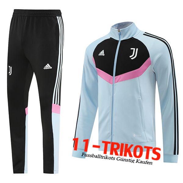 Juventus Trainingsanzug (Jacke) Grau/Schwarz/Rosa 2024/2025