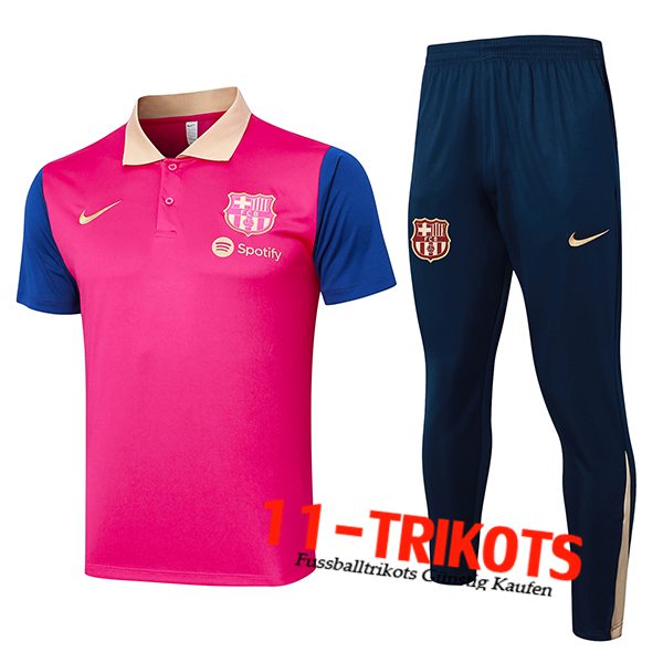 FC Barcelona Poloshirt Rosa/Blau 2024/2025