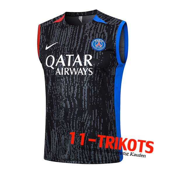 PSG Trainings-Tanktop Schwarz/Grau/Rot/Blau 2024/2025