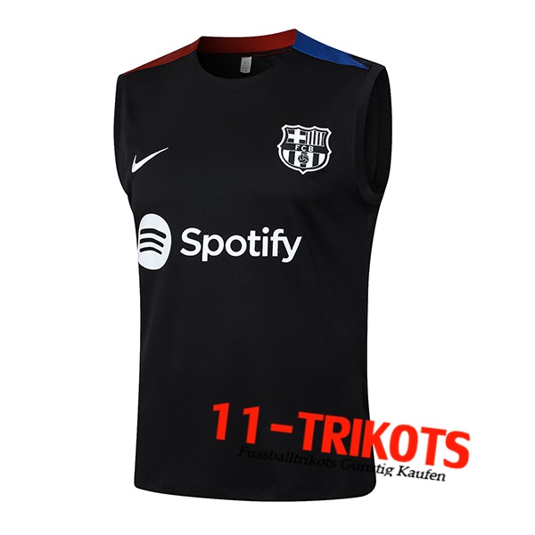 FC Barcelona Trainings-Tanktop Schwarz/Rot/Blau 2024/2025