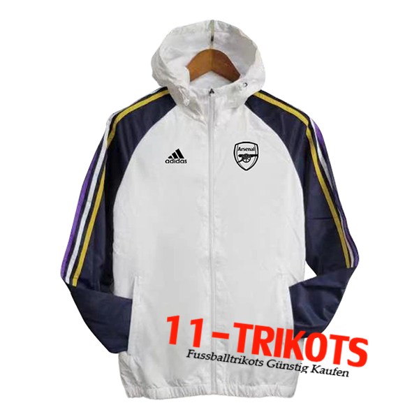 Arsenal Windjacke Weiß/Blau 2024/2025