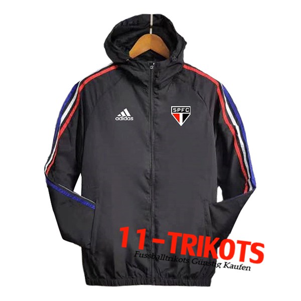 Sao Paulo FC Windjacke Schwarz 2024/2025