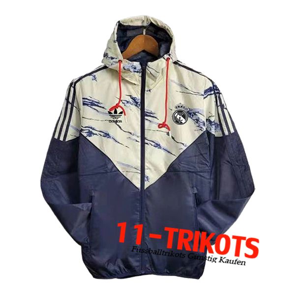 Real Madrid Windjacke Blau/Beige 2024/2025