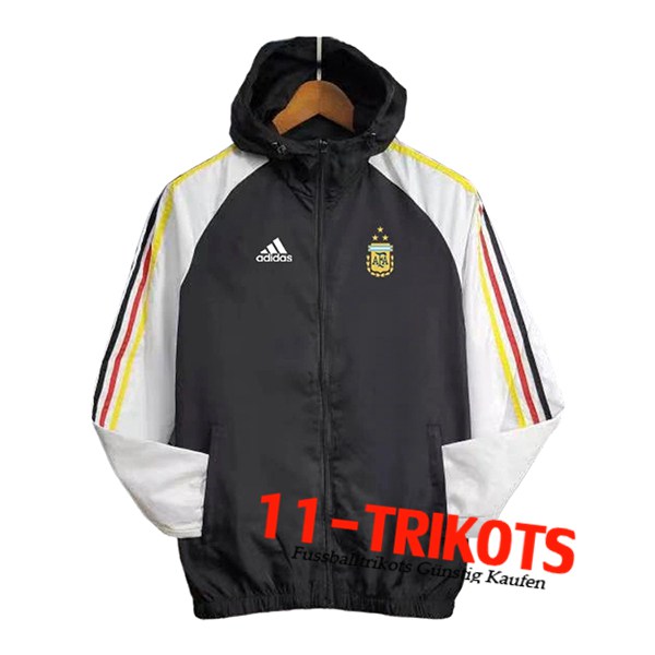 Argentinien Windjacke Schwarz/Weiß 2024/2025