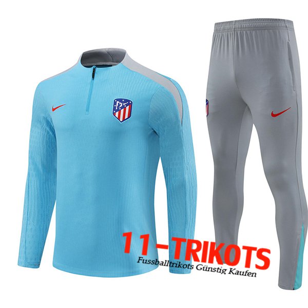 Atletico Madrid Trainingsanzug Hellblau 2024/2025