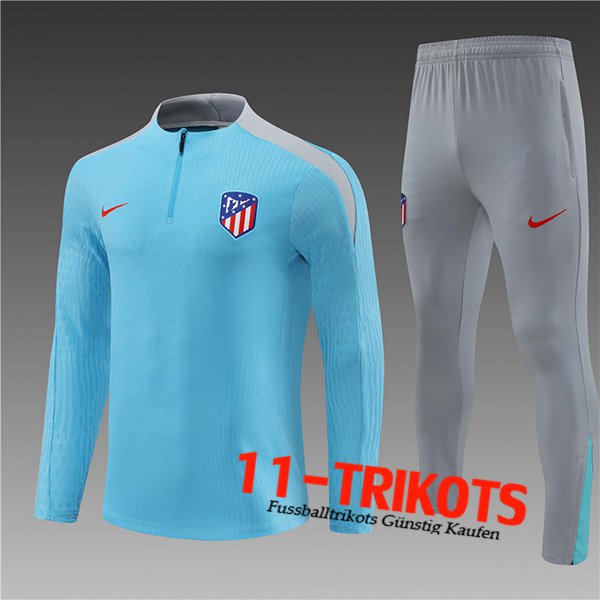 Atletico Madrid Trainingsanzug KinderHellblau 2024/2025