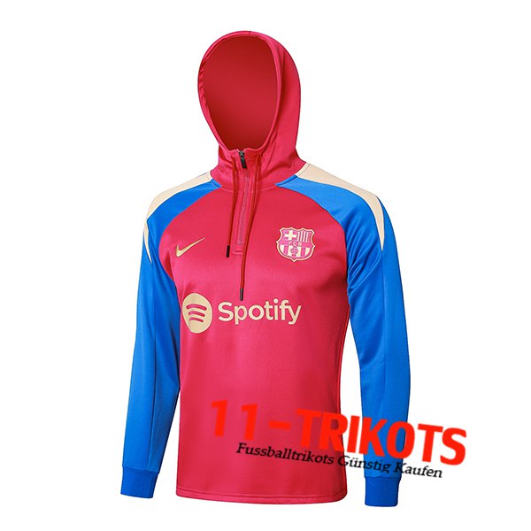 FC Barcelona Trainingsjacke Mit Kapuze Rot/Blau 2024/2025