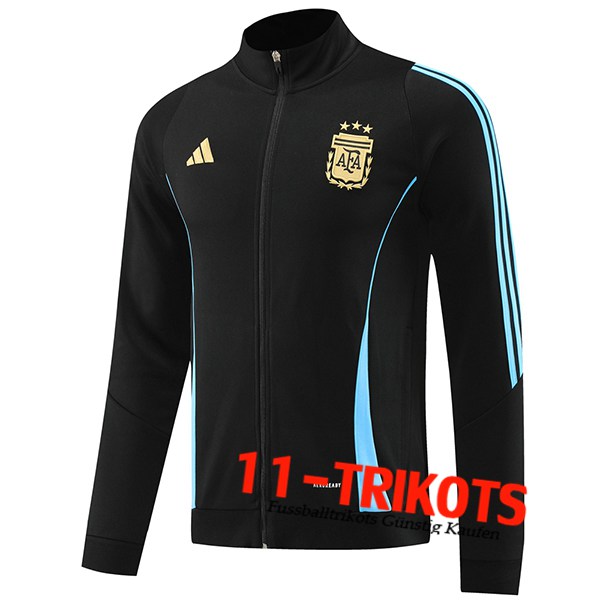 Argentinien Trainingsjacke Schwarz/Blau 2024/2025